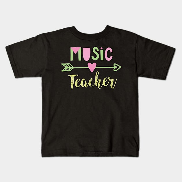 Music Teacher Gift Idea Kids T-Shirt by BetterManufaktur